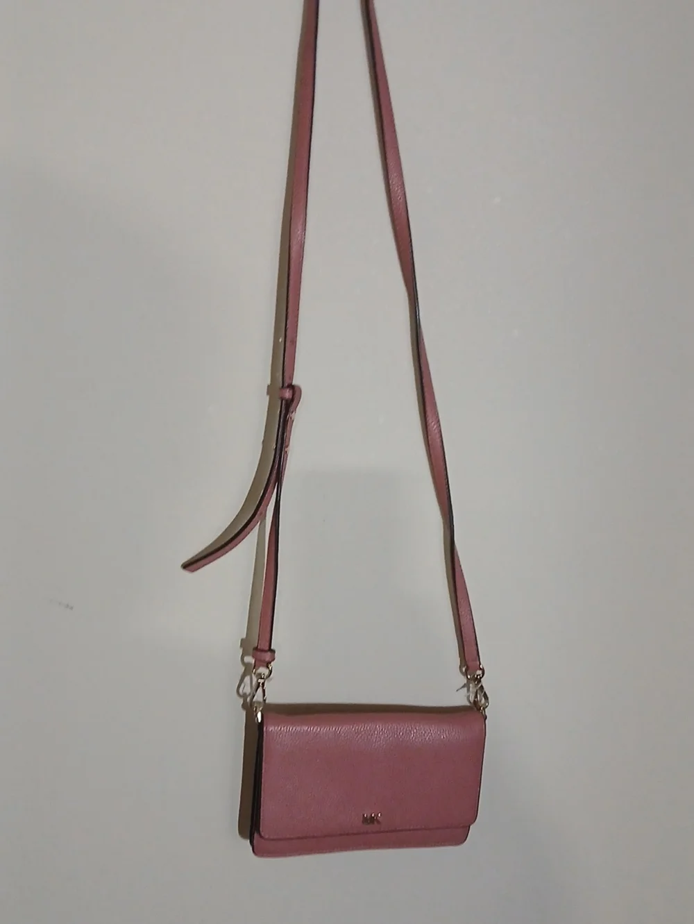 Michael Kors Dusty Pink Leather Crossbody Shoulder Bag